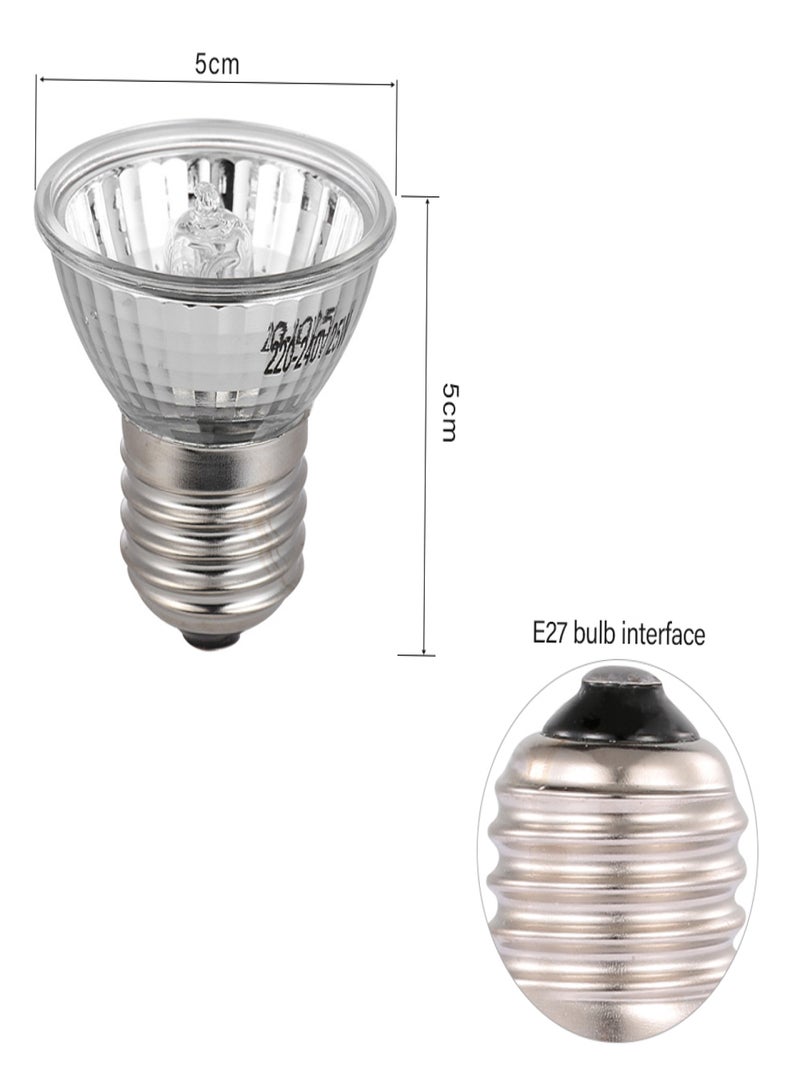 Generic 50W Halogen Heat Lamp UVA UVB Basking Lamp Heater Light Bulb for Reptiles Lizard Turtle Aquarium  - Image 3