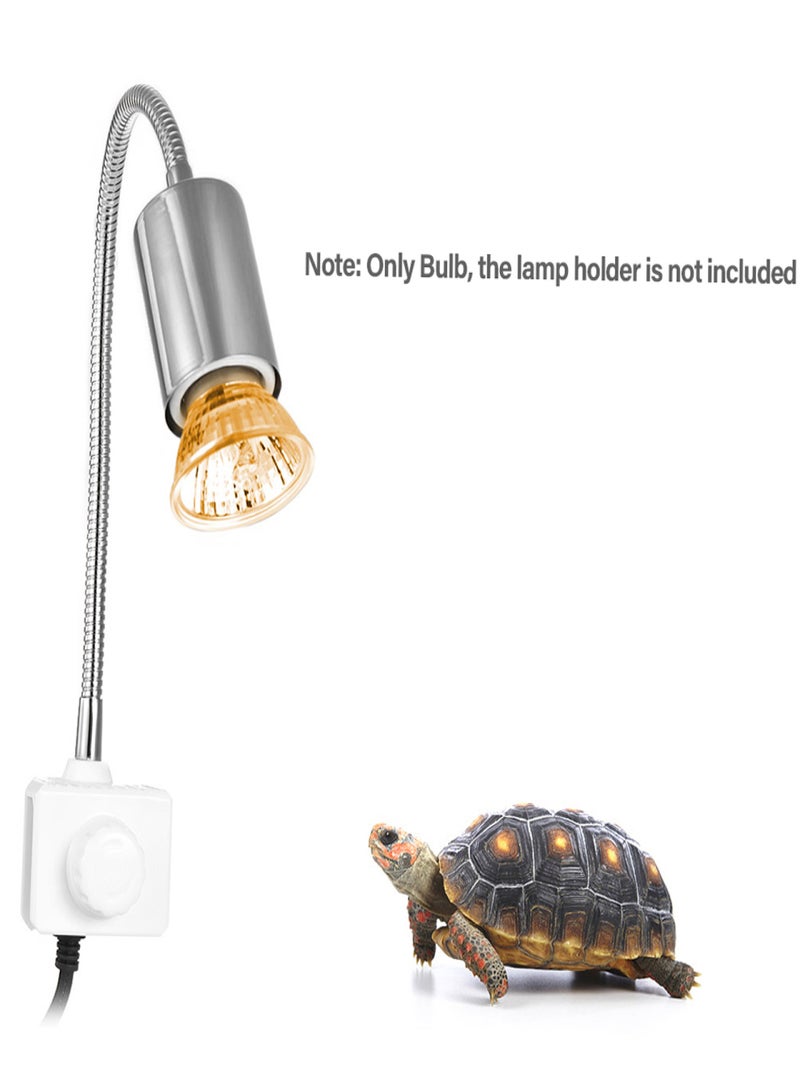 Generic 50W Halogen Heat Lamp UVA UVB Basking Lamp Heater Light Bulb for Reptiles Lizard Turtle Aquarium  - Image 4