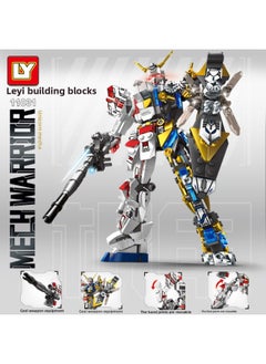 Compatible With Lego Mecha Gundam Semi-mechanical Model Puzzle Assembled Small Particles Children Toy Ornaments Gift-Color:11031 Unicorn Mecha [736 Particles]]