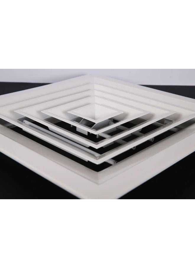 Biella Aluminum Air Supply And Return Diffusers Square Ceiling Ventilation Solutions For Studios, Hospitals, Theaters, Classrooms, And Office (Return (6 Inch X 6 Inch))  - Image 5