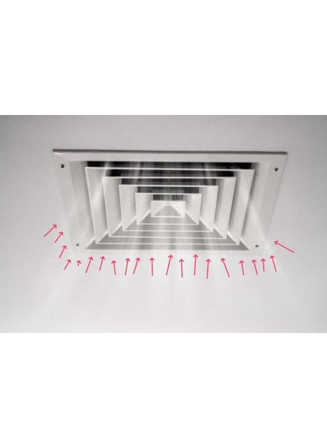 Biella Aluminum Air Supply And Return Diffusers Square Ceiling Ventilation Solutions For Studios, Hospitals, Theaters, Classrooms, And Office (Return (6 Inch X 6 Inch))  - Image 3