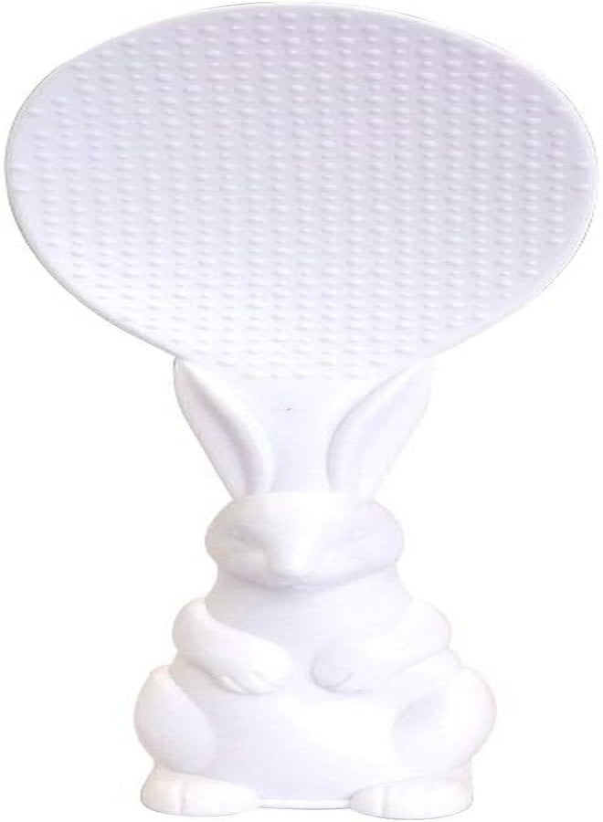 birzar Cute Kitchen Non-Stick Rabbit Rice Paddle Spoon Tool, PP Shape Standing Rice Spoon 8-inch - Image 1
