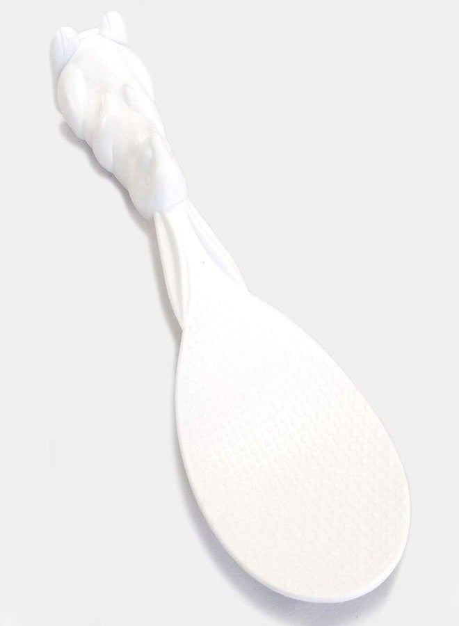 birzar Cute Kitchen Non-Stick Rabbit Rice Paddle Spoon Tool, PP Shape Standing Rice Spoon 8-inch - Image 5