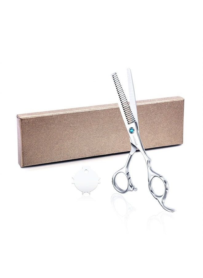 Aethland - Hair Thinning Shears, Aethland Japanese 9CR Stainless Steel Professional Barber Blending Teeth Scissors (Trimming Shaping Grooming Shears) Home Salon Barber Haircut, 6.5" - Image 1