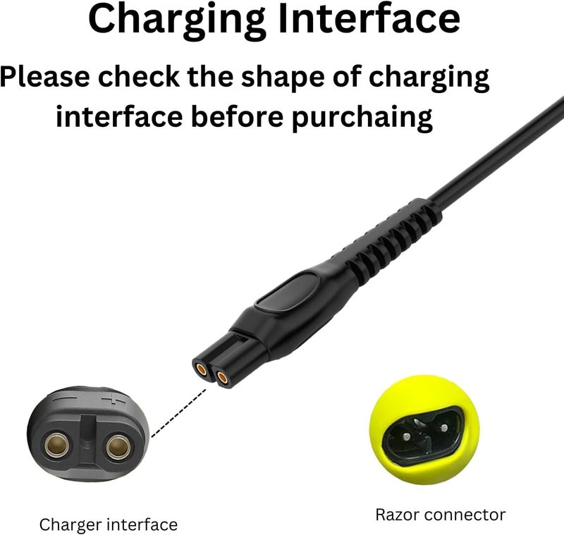 VCUMCLNR 5V Replacement Charger Compatible with Philips Norelco One Blade QP2724 QP2834 MG5910 MG7910 MG9510 MG9520 PQ888 PQ889 - Image 3