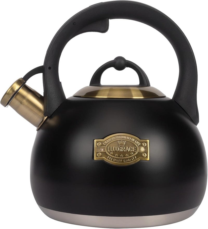 LUXGRACE Tea Kettle for Stovetop, Food Grade Stainless Steel Water Kettle, Tea Pot for Home & Kitchen, 3.1 Quart - Image 1