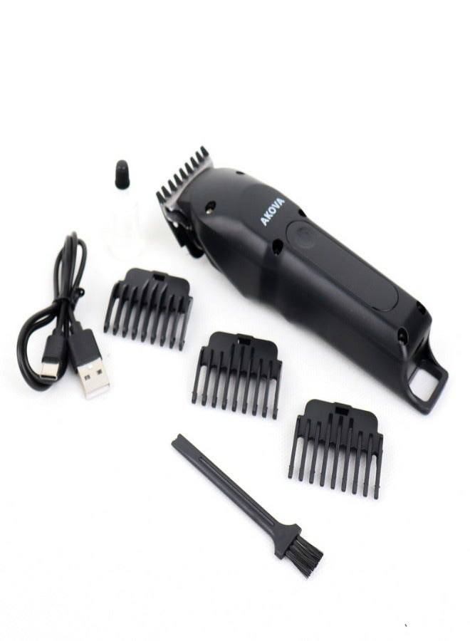 Akova professional rechargeable hair clipper for men,black - Image 1
