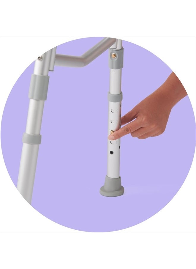 GUARDIAN - Medline Transfer Bench for Bathtubs and Showers, Adjustable Shower Bench and Bath Seat For Seniors and adults, Slip-resistant Feet, Heavy-Duty 400 lb. Weight Capacity, Tool-Free Assembly - Image 1