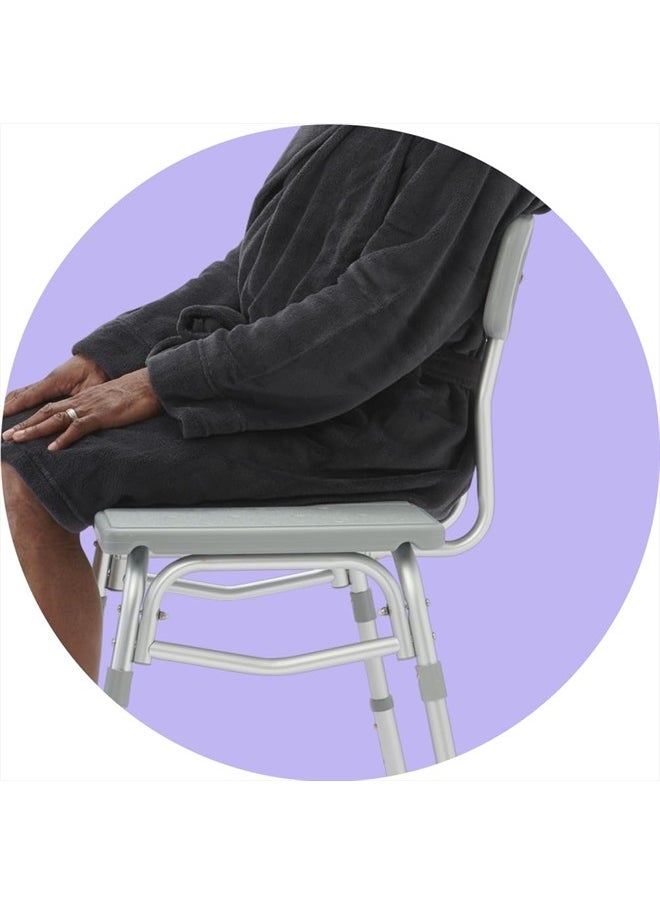 GUARDIAN - Medline Transfer Bench for Bathtubs and Showers, Adjustable Shower Bench and Bath Seat For Seniors and adults, Slip-resistant Feet, Heavy-Duty 400 lb. Weight Capacity, Tool-Free Assembly - Image 1