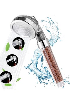 SHOWAY 3 Modes Settings Detachable Filter Shower Head With Replaceable Mineral Balls  - Image 1