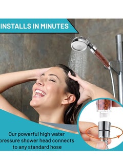 SHOWAY 3 Modes Settings Detachable Filter Shower Head With Replaceable Mineral Balls  - Image 5