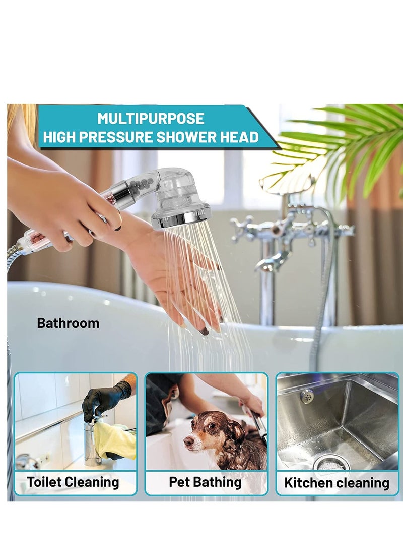 SHOWAY - 3 Modes Settings Detachable Filter Shower Head With Replaceable Mineral Balls - Image 1