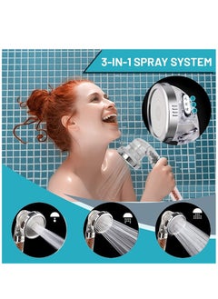 SHOWAY 3 Modes Settings Detachable Filter Shower Head With Replaceable Mineral Balls  - Image 3