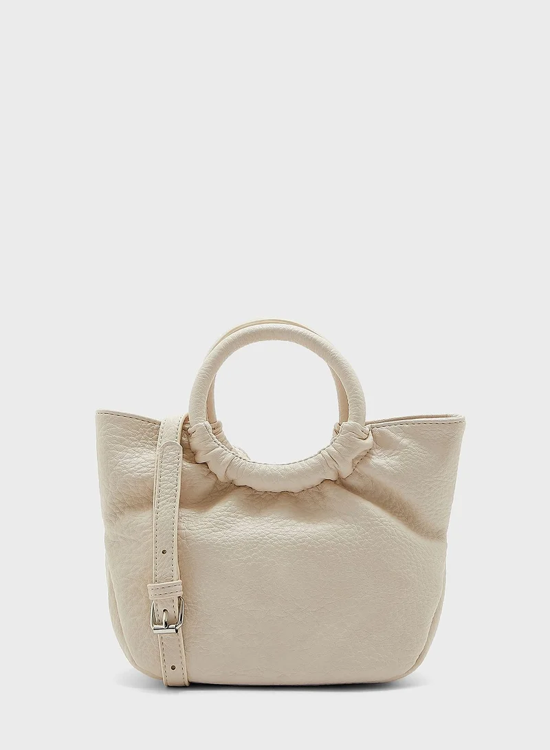 Ginger Circle Handle Mini Tote Handbag