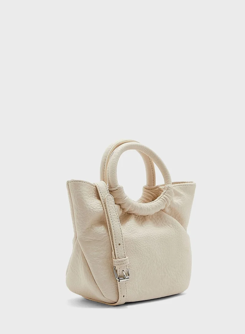 Ginger Circle Handle Mini Tote Handbag