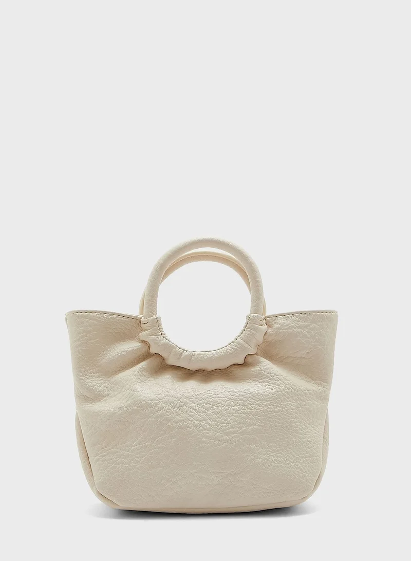 Ginger Circle Handle Mini Tote Handbag