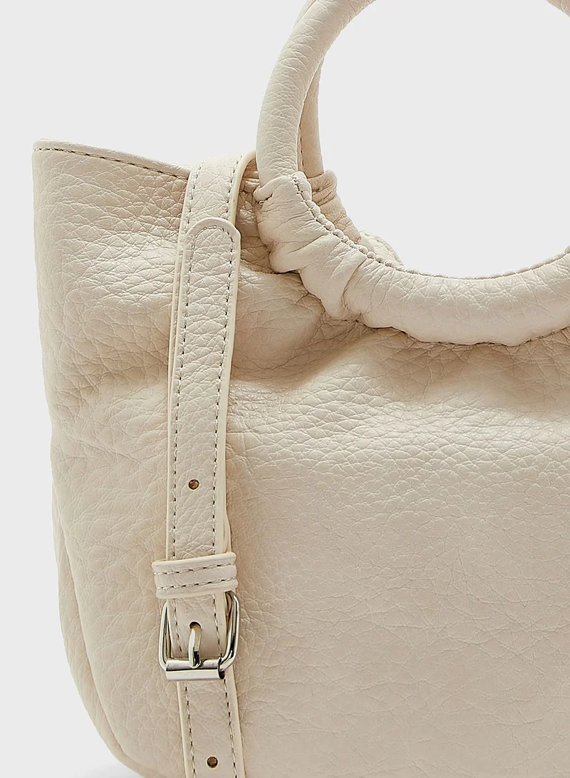 Ginger Circle Handle Mini Tote Handbag