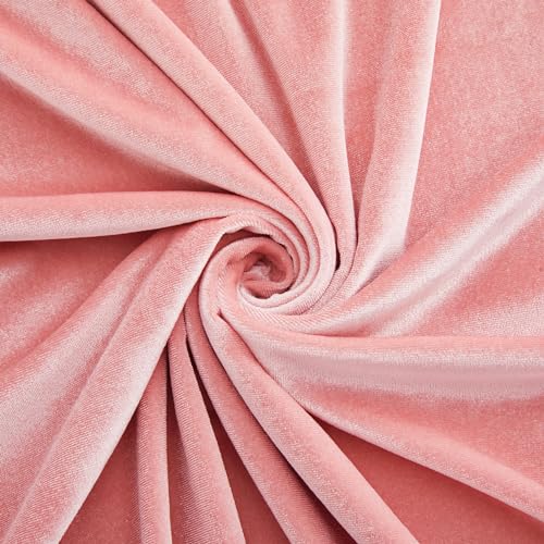 MaiMaiSuan Pink Velvet Fabric by The Yard,1 Yard 60" Wide Soft Stretchy Velvet Cloth for Upholstery Sofa Chair Cover,DIY Sewing,Costume,Craft,Curtain - Image 4