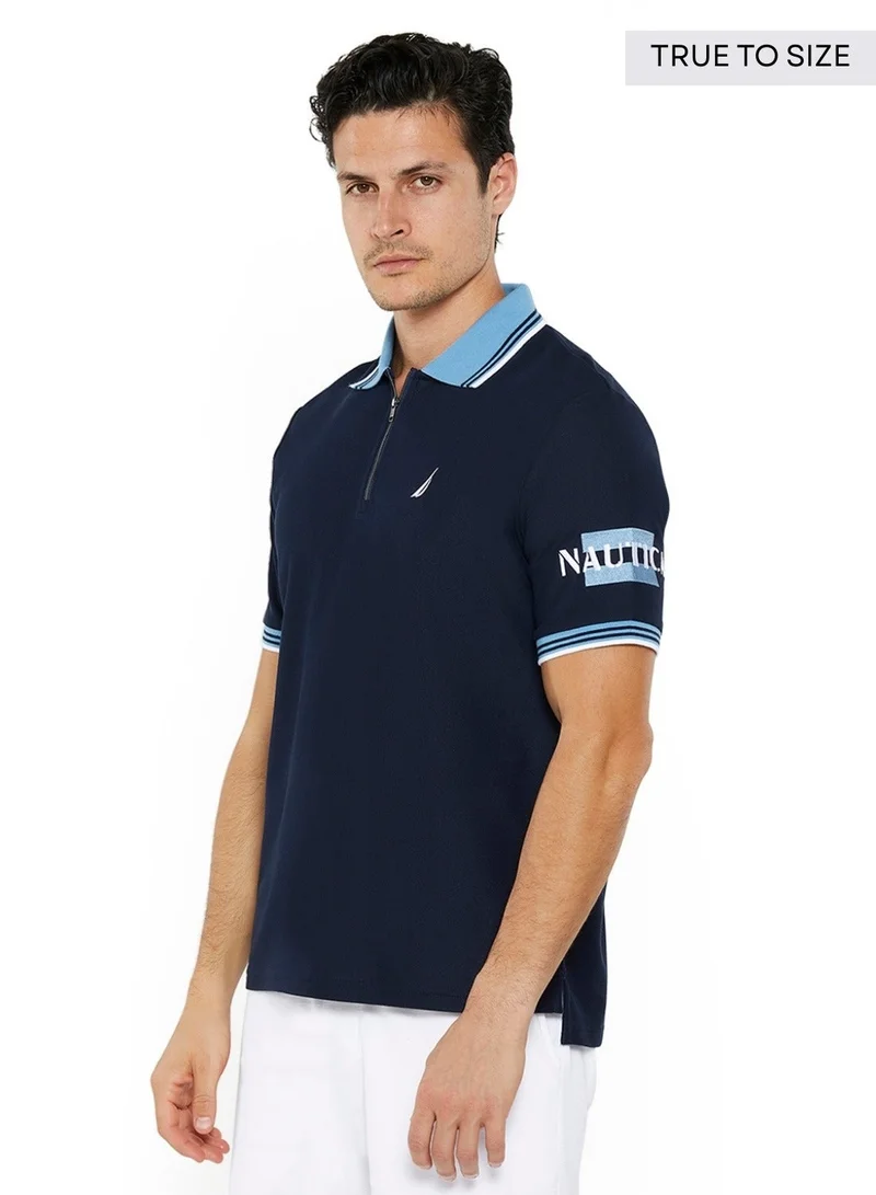 NAUTICA Essential Regular Fit Cotton Blend Logo Polo Shirt