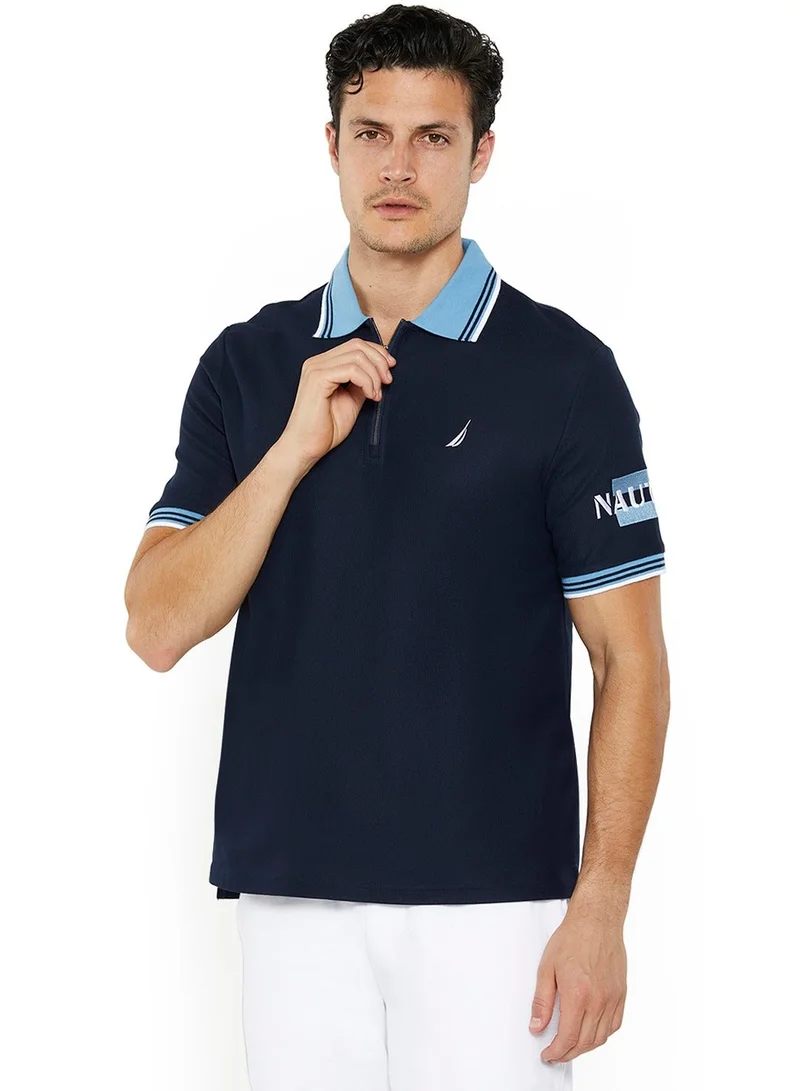 Essential Regular Fit Cotton Blend Logo Polo Shirt