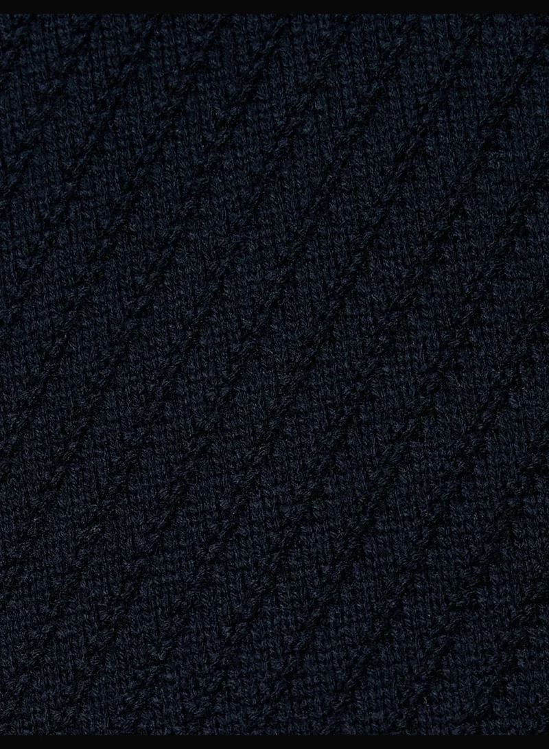 KOTON V Neck Sweater Sleeveless Tissued