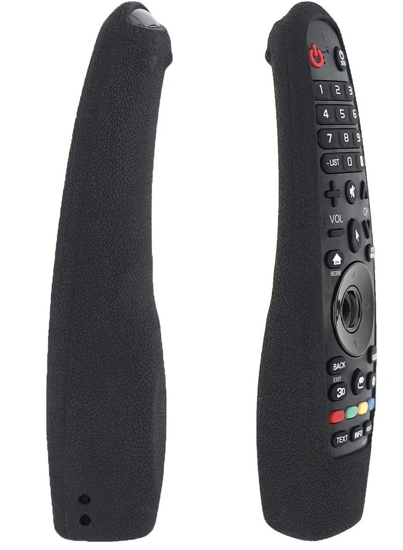 Protective Silicone Remote Case for AN-MR19BA AN-MR18BA AN-MR600 AN-MR650 AN-MR20GA LG Magic Remote Case Remote Cover for LG 3D Smart TV Magic Remote Cover (Black)  - Image 2