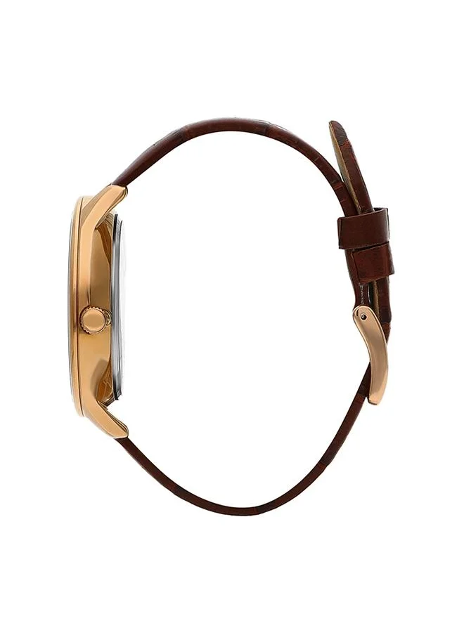 BEVERLY HILLS POLO CLUB Beverly Hills Polo Club Men's 2035 Movement Watch, Analog Display and Leather Strap - BP3308X.432, Dark Brown