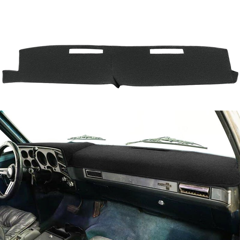 AKMOTOR Dash Cover Dashboard Cover Mat Fit for 19811991 Chevrolet Chevy CKRV Series BlazerGMC CKRV Series Jimmy Black