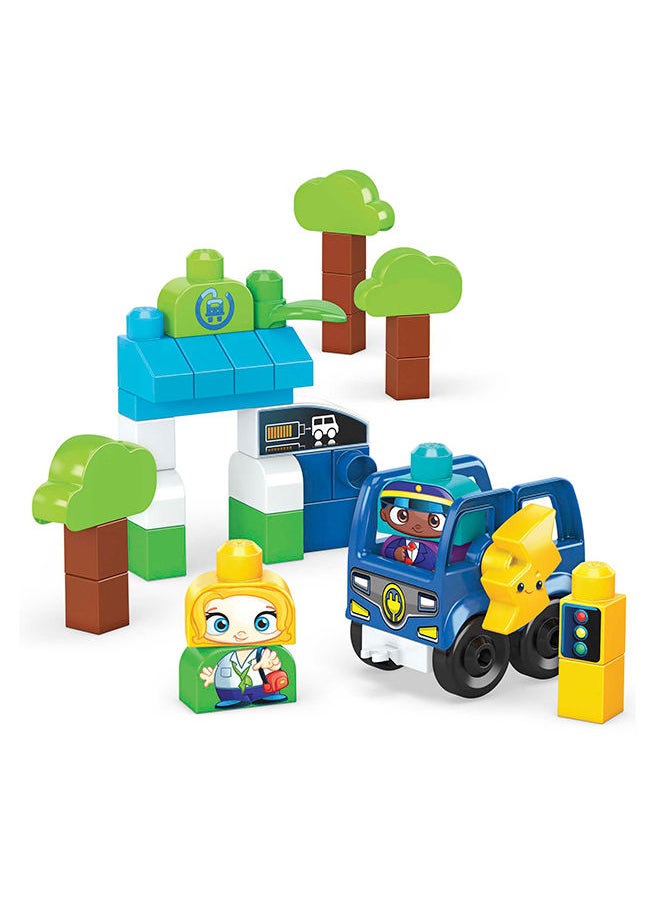 Mega Bloks مجموعة هدايا لعبة بناء حافلة شارج جو من جرين تاون S36 للأعمار من 1-5  - Image 2