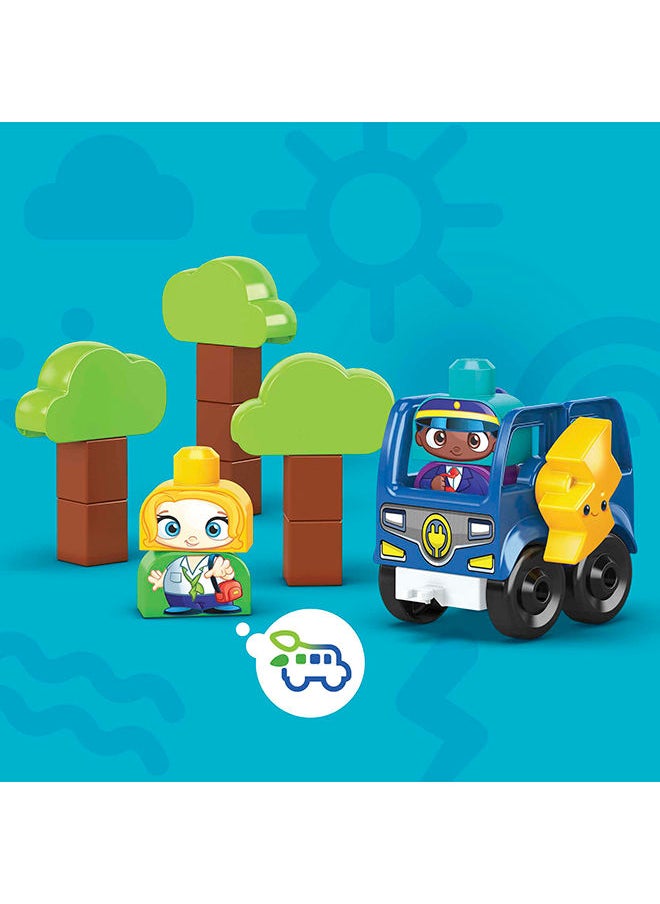 Mega Bloks مجموعة هدايا لعبة بناء حافلة شارج جو من جرين تاون S36 للأعمار من 1-5  - Image 4