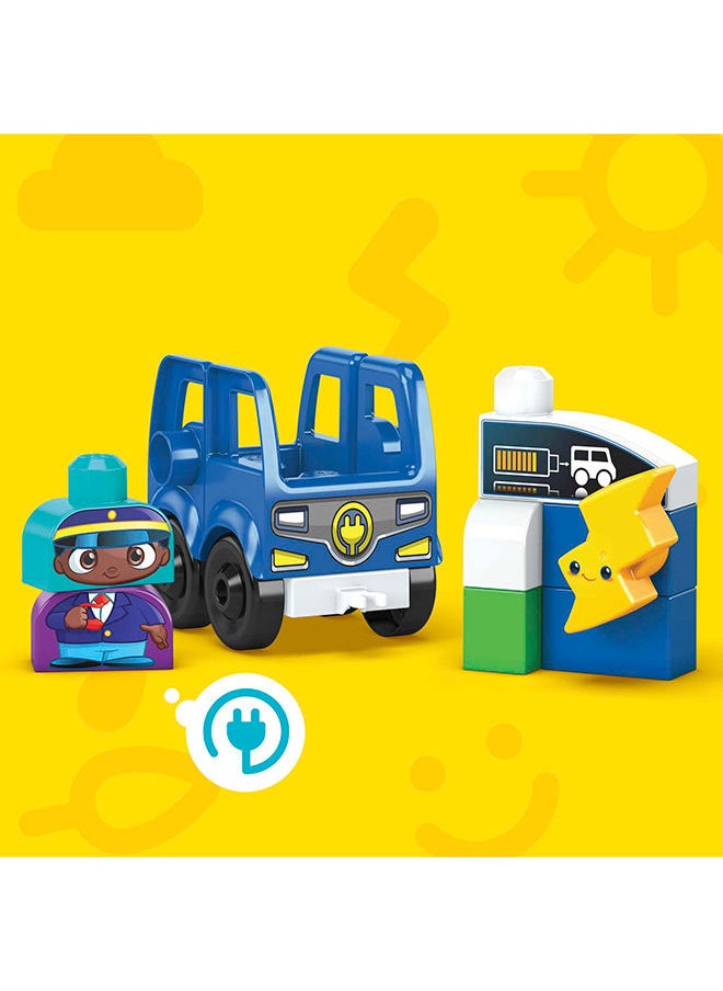 Mega Bloks مجموعة هدايا لعبة بناء حافلة شارج جو من جرين تاون S36 للأعمار من 1-5  - Image 5