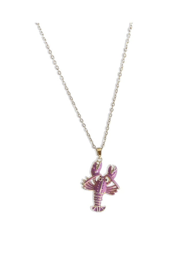 Urban Jewel Dainty Lobster Necklace (Stainless Steel) - Image 1