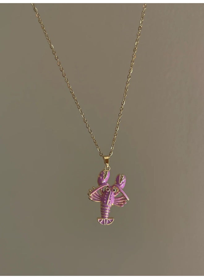 Urban Jewel Dainty Lobster Necklace (Stainless Steel) - Image 2