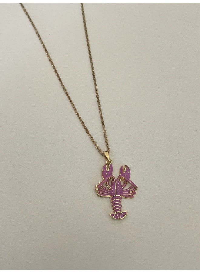 Urban Jewel Dainty Lobster Necklace (Stainless Steel) - Image 3