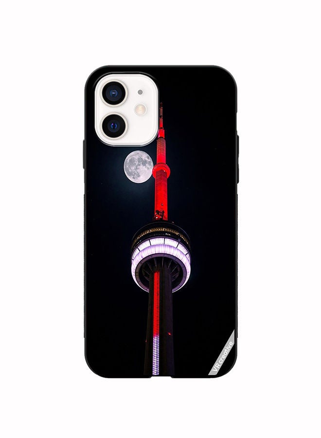 VR CREATIVE Protective Case Cover For Apple iPhone 12 mini Cn Tower Lightup Red Design Multicolour - Image 1