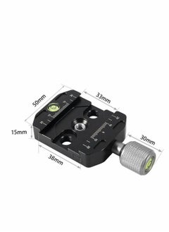 Y&D 50mm Quick Release Clamp with Arca Swiss Style for Tripod Ballhead Aluminium Universal Quick-Change Seat, Monopod Head, Plate  - Image 3
