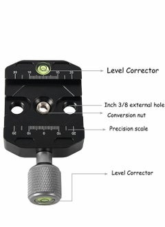 Y&D 50mm Quick Release Clamp with Arca Swiss Style for Tripod Ballhead Aluminium Universal Quick-Change Seat, Monopod Head, Plate  - Image 2