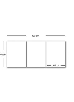 Marktna Decorative Wall Art Painting with an Abstract Design,3 Pieces, Size 120x60cm  - Image 2