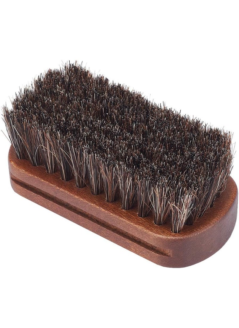 JSCARLIFE Jscarlife Polishing Shoe Shine Horsehair Deep Cleaning Brush  100 Soft Genuine Horse Hair BristlesCleaning Leather Shoes Boots Or Other More Leathers Care BrushShine BrushBuffing Brush  - Image 1