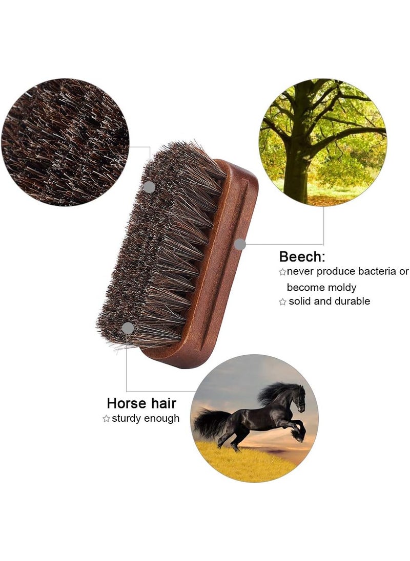 JSCARLIFE Jscarlife Polishing Shoe Shine Horsehair Deep Cleaning Brush  100 Soft Genuine Horse Hair BristlesCleaning Leather Shoes Boots Or Other More Leathers Care BrushShine BrushBuffing Brush  - Image 5
