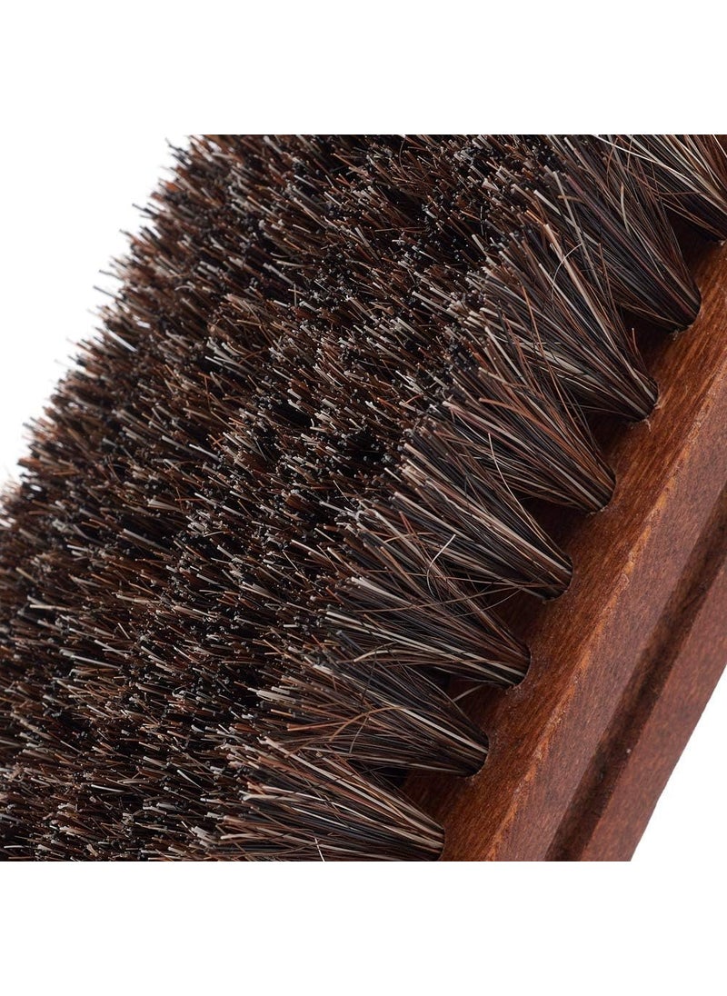 JSCARLIFE Jscarlife Polishing Shoe Shine Horsehair Deep Cleaning Brush  100 Soft Genuine Horse Hair BristlesCleaning Leather Shoes Boots Or Other More Leathers Care BrushShine BrushBuffing Brush  - Image 4