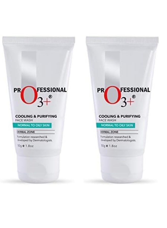 O3+ Cooling Purifying Tea Tree Face Wash, 50g pack of 2 - Image 1