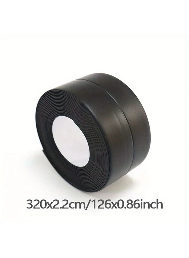 شريط سدادة PVC مقاوم للماء ذاتي اللصق للحمام والمطبخ بني اللون مقاس 125 × 98 × 0.87 بوصة - Image 3