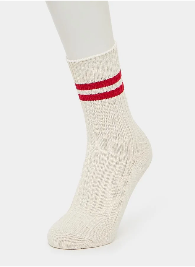 Styli Set of 3 - Striped Crew Socks