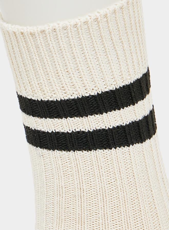 ستايلي طقم 3 أزواج جوارب مخططة - Image 3