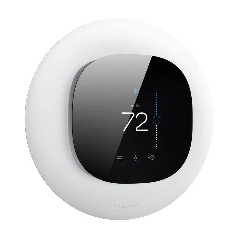 CaseBot Wall Plate for Ecobee3 Lite Ecobee3 SmartThermostat Practical Trim Kit Easy Installation Durable Polycarbonate Material Stylish Design White