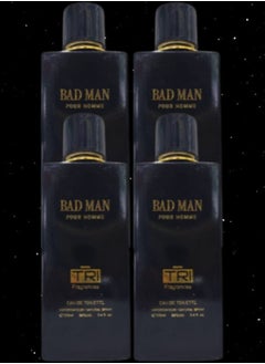 4 Pieces Bad Man Perfume For Men 100ml EDT