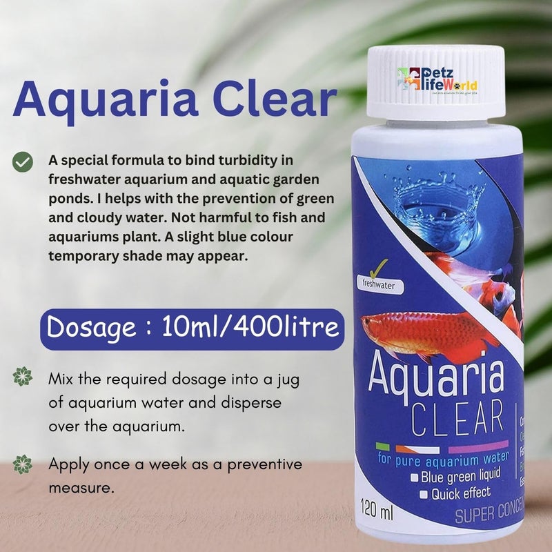 VAYINATO Aquatic Remedies (Pack of 2) Aquarium Water Conditioner Combo (Aquaria Clear-120ml & Microlife-100ml) for Pure Aquarium Water - Image 2