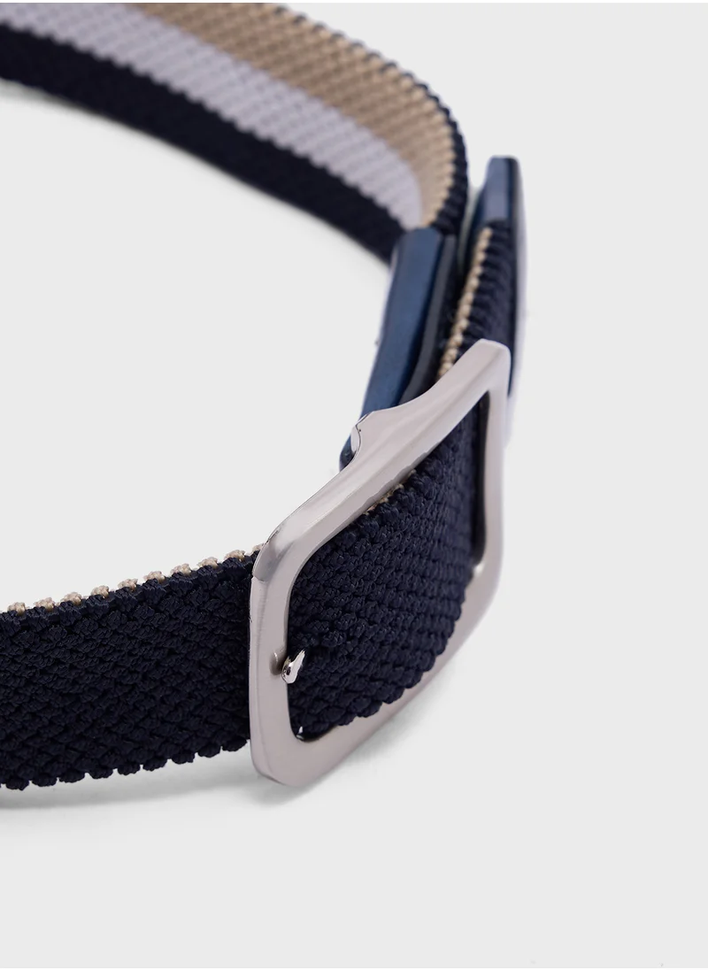 Seventy Five Casual Stripes Webbing Belt
