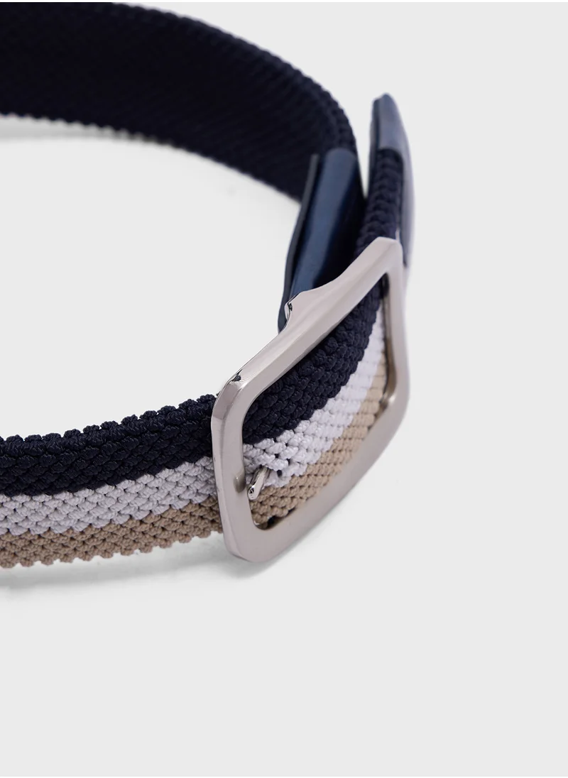 Seventy Five Casual Stripes Webbing Belt